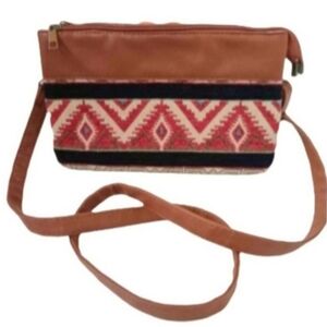 Canyon Sky Jacquard Aztec Crossbody Shoulder Bag | EUC